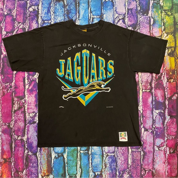 Nutmeg Shirts Vtg 94 Nfl Jacksonville Jaguars Banned Logo Tee Size